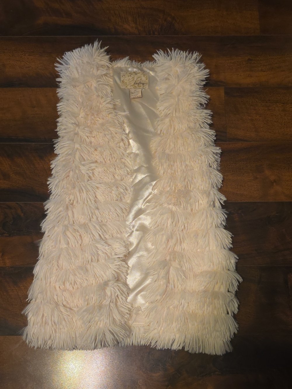 Daytrip Fake Fur Soft Vest Off White